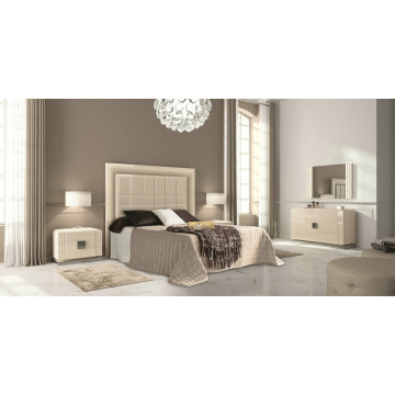 Nuevo diseño europeo king dormitorio muebles de tapicería