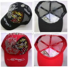 Full embroidery new fashion mesh snapback caps hats