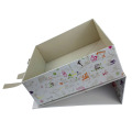 Perfecto regalo caja plegable con cinta de raso