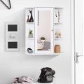 Wood Rack Mount Bathroom Vanity Cabinet Modern Shelf