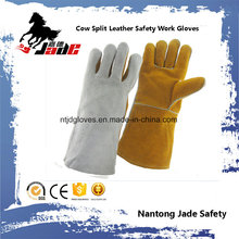 Double Color Cowhide Industrial Leather Safety Welding Work Glove