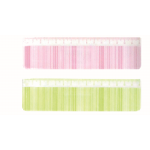 15cm Light Green and Pink Ruler