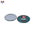 Mini pocket round makeup mirror with logo