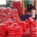 Red Plastic Tarpaulin Construction Site Cover