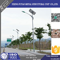 Solar Panel Street Light Pole mit verzinkter