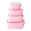 collapsible silicone lunch box food storage container