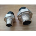 Brass Union Male Fitting with Rubber Tube (a. 7038)