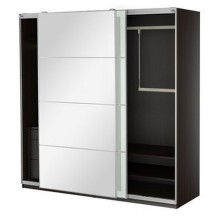 Two Doors Sliding Wardrobe with Fittings (hot sale)