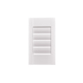 Adjustable louver shutter PVC window