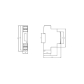 Din-rail alimentation à mi-comprobation 1p mètre d&#39;énergie