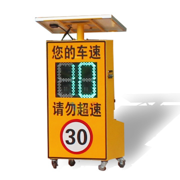 Outdoor Traffic LED Light radar speed sign trailer