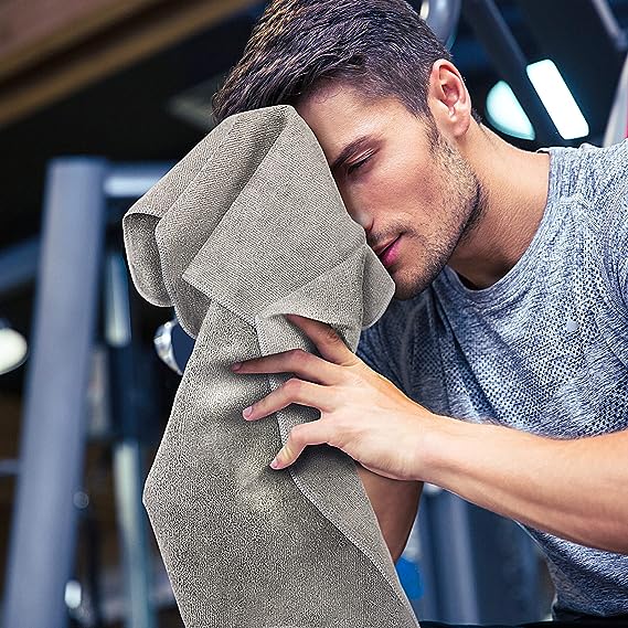 Gray Microfiber Sports Towels Gray Microfiber Sports Towels