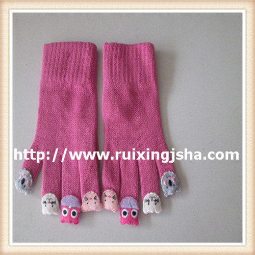 The Affixed Cloth Dolls Girls Gloves