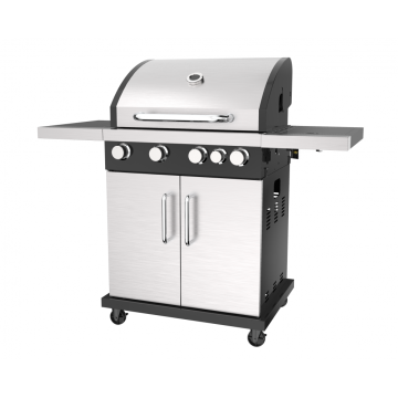 Four Burner Gas BBQ Grill With Side Burner