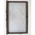 Fiberglass retractable screen door for french doors