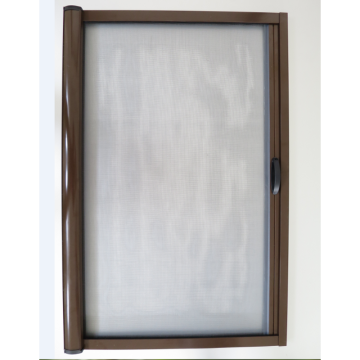 Fiberglass retractable screen door for french doors