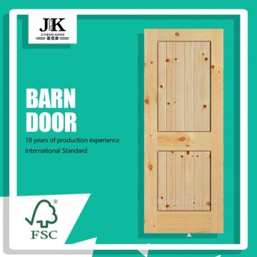 JHK-017 Cheap Barn Door System Timber Barn Door For Sale