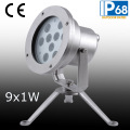 IP68 9W LED Underwater Light in Stainless Steel