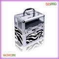 Top Acrylic Professional Nail Storage Box Zebra Nail Polish Carrying Case (SACMC092)