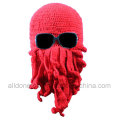 Unique Octopus Mask Mão Feita Tricô Knitted Inverno Hat