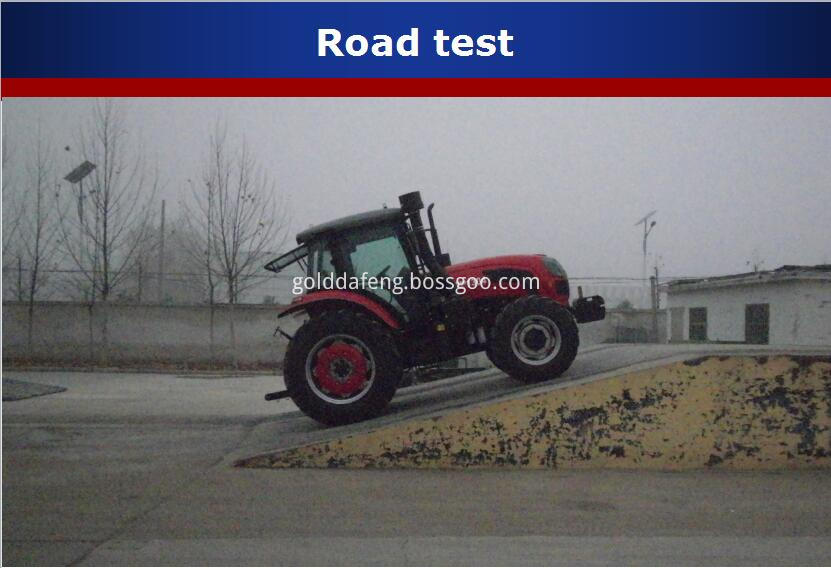 130HP wheeled tractor--Road test for 130hp