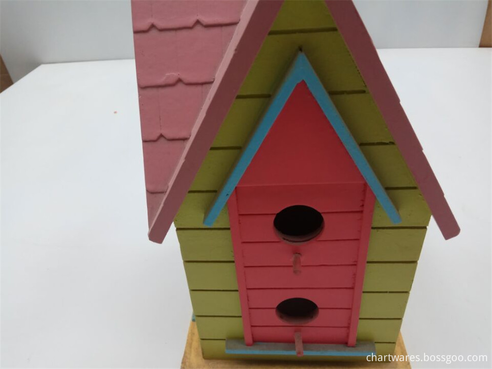 high quality noble castle wooden bird house