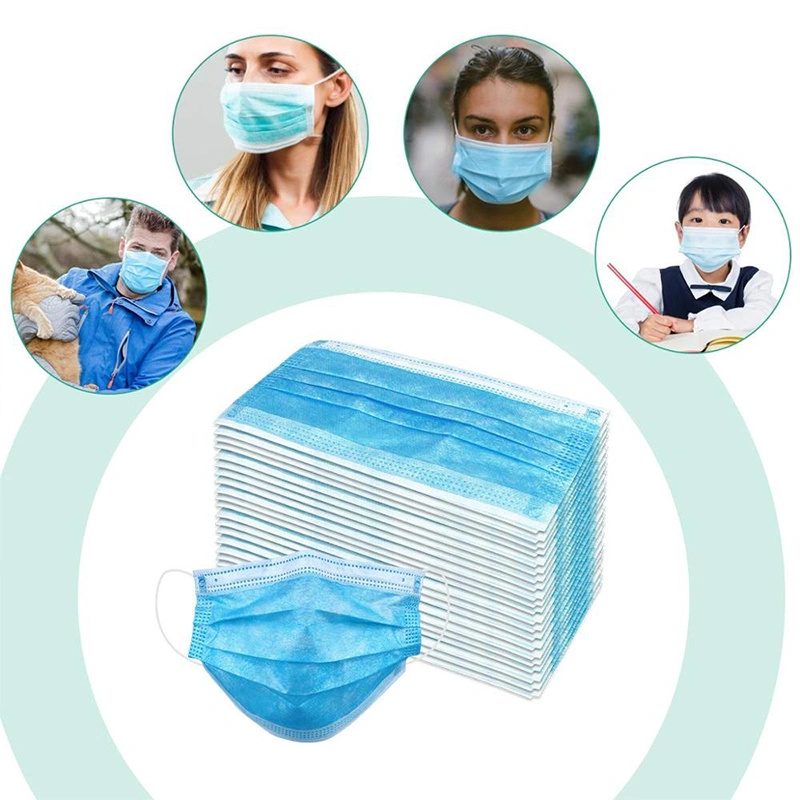 3 Disposable Three Ply Surgical Non Woven Medical Masks For Hospital Clinic Face Mask