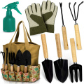 Conjunto de ferramentas de jardinagem pesadas de aço inoxidável