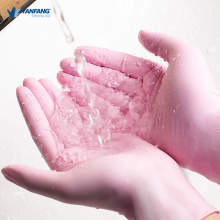 Pink Food Grade Chemical Resistant Nitrile Gloves