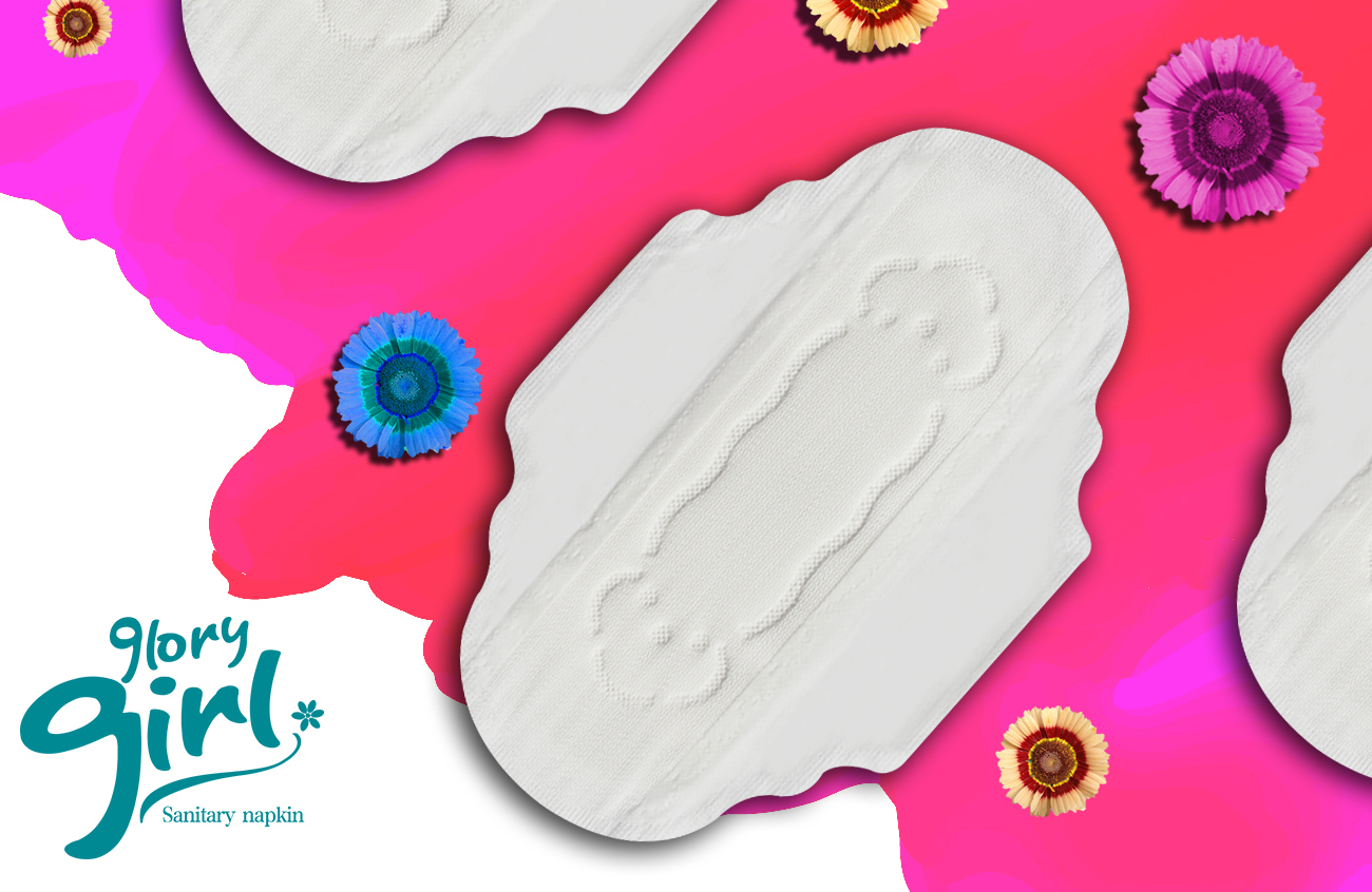 Breathable lady soft sanitary napkin for period