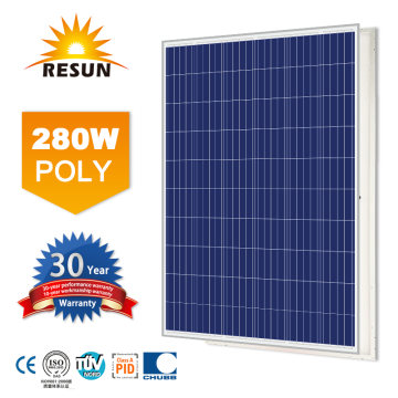 Painel solar de poliéster de 280 W com 60 células solares