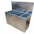 Cold rolled steel feed bins with three compartments