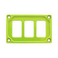 High precision custom aluminum switch dash panel plate