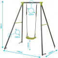 Children Outdoor Playground Equipment with Swing Seat Belt