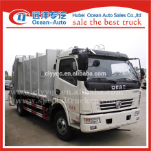 Dongfeng operación hidráulica 8cbm compactador camión de basura
