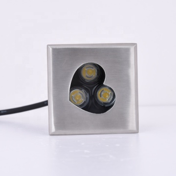 1W 3W stainless steel 12V square led inground