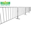 Used Metal Silver Stainless Steel Crowd Control Barrier