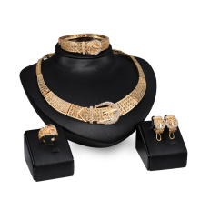 Punk Gold Belt Buckle Jewelry Sets Fashion (C-XSST0065)