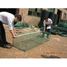 Galvanisierter Gabion / Gabion Korb / PVC beschichtet Gabion Box