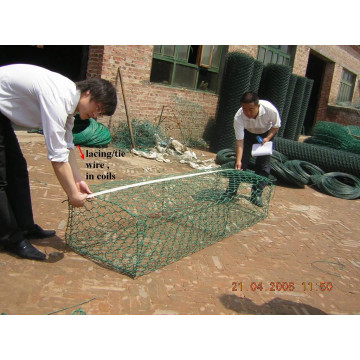 Gabion Galvanizado / Gabion Basket / PVC Revestido Gabion Box