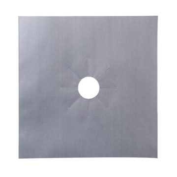 Silver Reusable Gas Stove Cleaning Mat