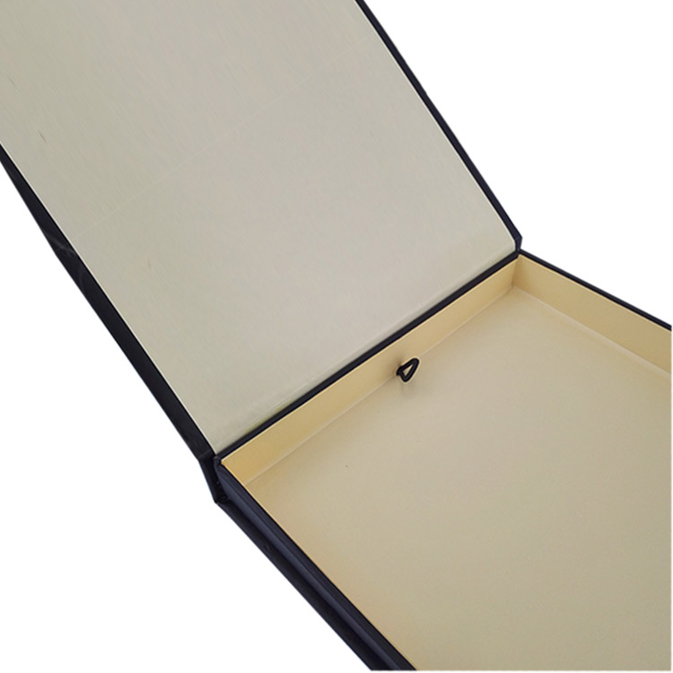 Black gift packaging box for book and pen