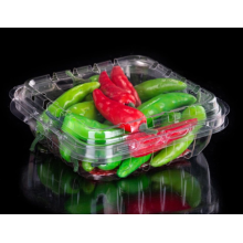 Cheap clamshell plastic box for vegetable