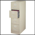 Anti-Tilt Structure Office Metal 4 Drawer File Cabinet