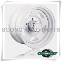 5 Star-Non Beadlock Wheels GS-502 Steel Wheel from 15" to 17" with different PCD, Offset and Vent hole