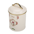 Beige Paint Design Food Jar Lid With Handle