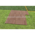 INTERLOCKING DIY DECK TILE HECHO EN VIETNAM WPC MATERIAL IMPERMEABLE, RESISTENTE A LOS UVES, RECICLABLE, NO TÓXICO