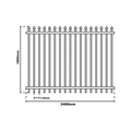 Panneaux de clôture en acier / clôture en fer