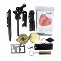 set outdoor camping emergency first aid survival kit