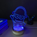 ajustable 3D led tabel lamp night light